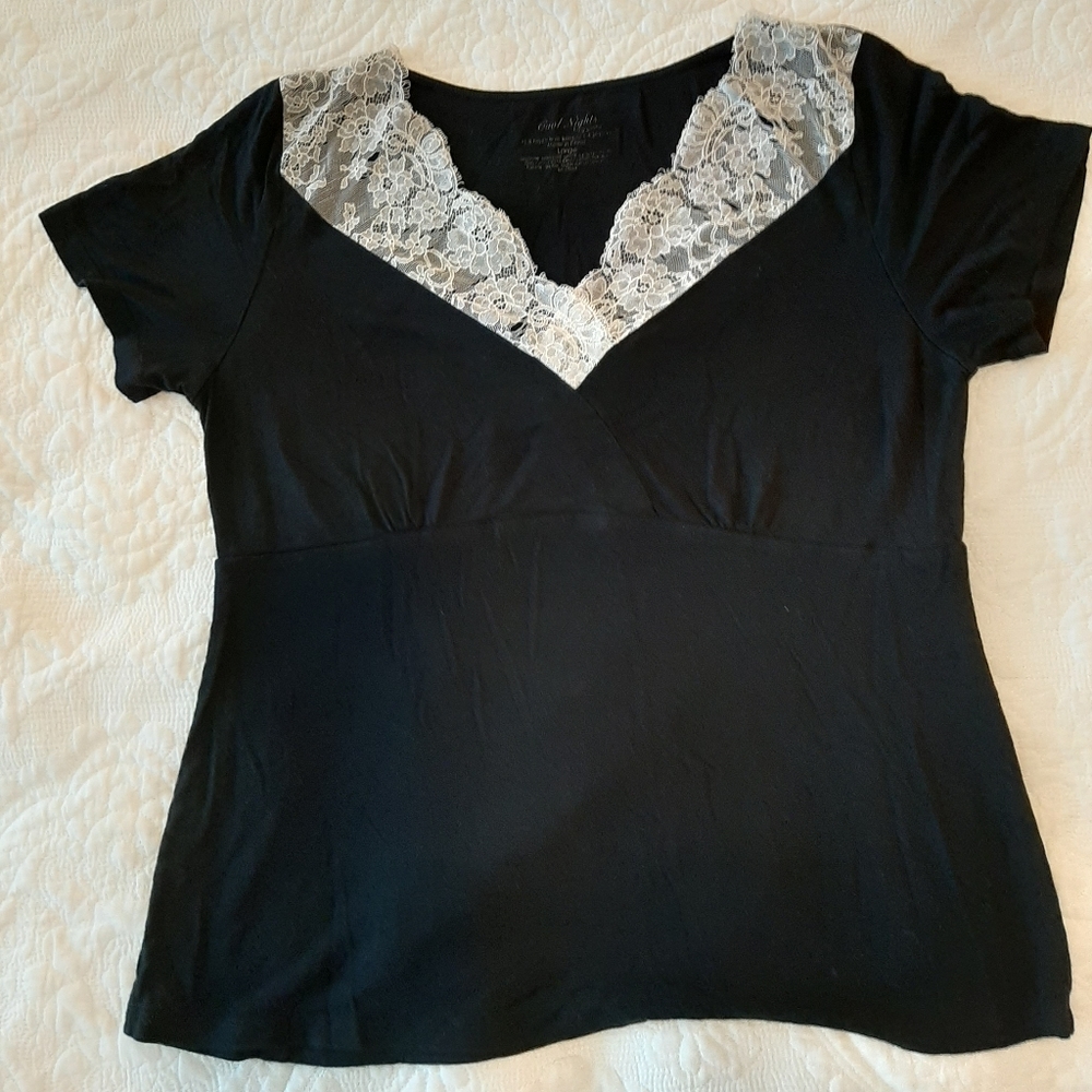 Soma Cool Nights Pajama Top, Large